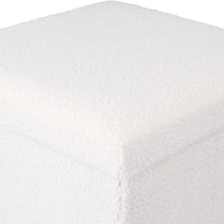 ESTIA ΣΚΑΜΠΟ CUBE TEDDY ΜΕ ΑΠΟΘΗΚΕΥΤΙΚΟ ΧΩΡΟ 38Χ38cm ΛΕΥΚΟ