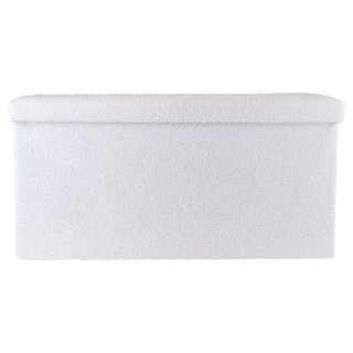 ESTIA ΣΚΑΜΠΟ CUBE TEDDY ΜΕ ΑΠΟΘΗΚΕΥΤΙΚΟ ΧΩΡΟ 76Χ38cm ΛΕΥΚΟ