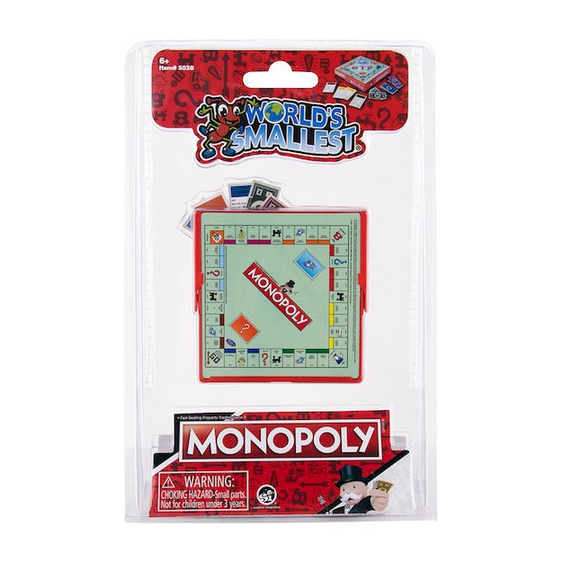 Επιτραπέζιο Παιχνίδι Monopoly 8+ Ετών (EN) World's Smallest