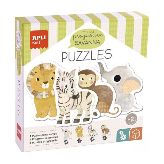 Παιδικό Puzzle Savannah 16pcs για 2+ Ετών Apli Kids