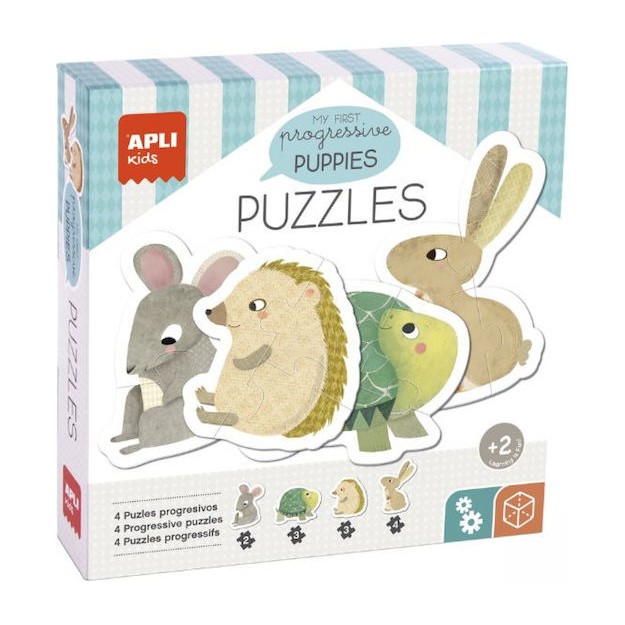 Παιδικό Puzzle 16pcs για 2+ Ετών Apli Kids Puppies