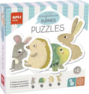 Παιδικό Puzzle 16pcs για 2+ Ετών Apli Kids Puppies