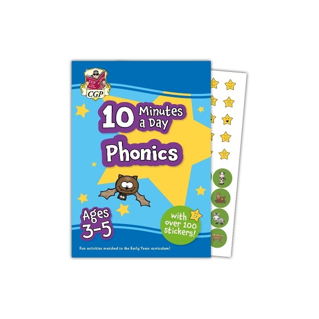 10 Minutes a Day Phonics for Ages 3-5 (with over 100 stickers)