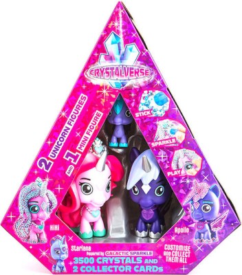 Σετ Μινιατούρες Crystalverse Deluxe Unicorn Figures – Kiki, Starlana & Apollo με 3500 Κρυστάλλους