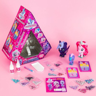 Σετ Μινιατούρες Crystalverse Deluxe Unicorn Figures – Kiki, Starlana & Apollo με 3500 Κρυστάλλους