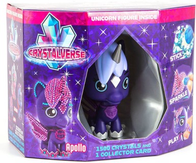 Φιγούρα Μονόκερου Crystalverse Classic Apollo Unicorn Figure με 1500 Κρυστάλλους