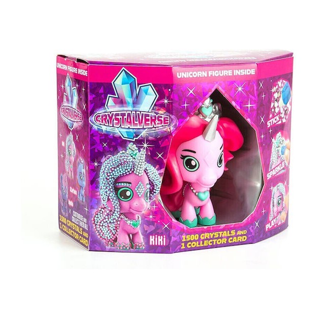 Φιγούρα Μονόκερου Crystalverse Classic Kiki Unicorn Figure με 1500 Κρυστάλλους