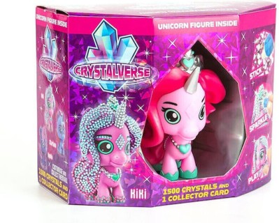 Φιγούρα Μονόκερου Crystalverse Classic Kiki Unicorn Figure με 1500 Κρυστάλλους