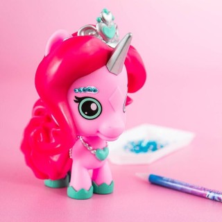 Φιγούρα Μονόκερου Crystalverse Classic Kiki Unicorn Figure με 1500 Κρυστάλλους