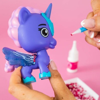 Φιγούρα Μονόκερου Crystalverse Classic Starlana Unicorn Figure με 1500 Κρυστάλλους