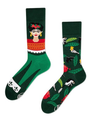 Many Mornings Feel Freeda Κάλτσες με Σχέδια Πολύχρωμες