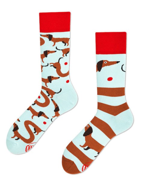 Many Mornings Sausage Dog Κάλτσες Πολύχρωμες