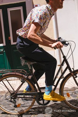 Κάλτσες Many Mornings “The Bicycles” με πολύχρωμο σχέδιο – Unisex