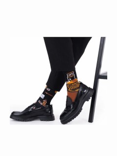 Many Mornings Whisky Κάλτσες με Σχέδια Πολύχρωμες