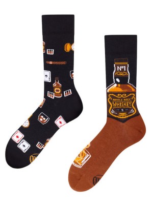 Many Mornings Whisky Κάλτσες με Σχέδια Πολύχρωμες