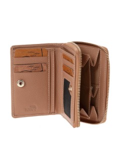 Lavor 1-6081 Μικρό Δερμάτινο Γυναικείο Πορτοφόλι με RFID Nude