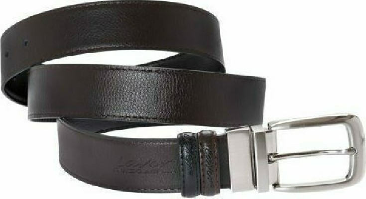 Lavor 1-81 Ανδρική Ζώνη Δερμάτινη Διπλής Όψης Black / Brown