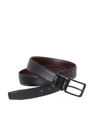 Lavor Ανδρική Ζώνη Δερμάτινη Διπλής Όψης Μαύρη lavor-1-146