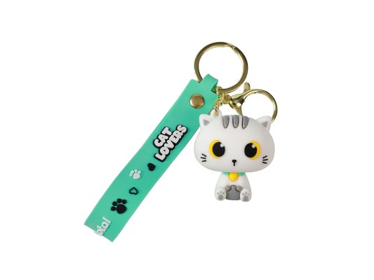 I-Total Μπρελόκ Γάτα Λευκή XL2947