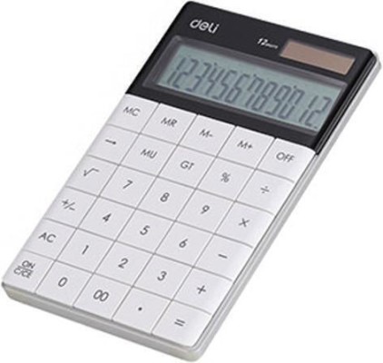 Deli Αριθμομηχανή σε Λευκό Χρώμα 922531