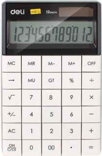 Deli Αριθμομηχανή σε Λευκό Χρώμα 922531