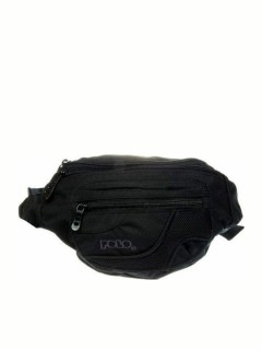 Polo All Trail Τσαντάκι Ανδρικό Υφασμάτινο Μέσης Μαύρο 9-08-007-2000
