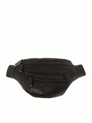 Polo All Trail Τσαντάκι Ανδρικό Υφασμάτινο Μέσης Μαύρο 9-08-007-2000