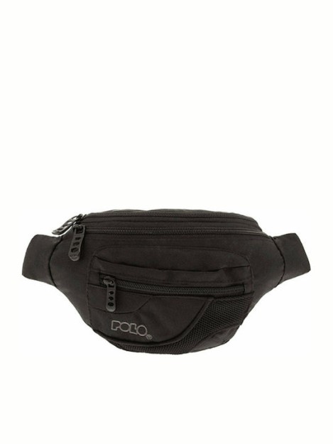 Polo All Trail Τσαντάκι Ανδρικό Υφασμάτινο Μέσης Μαύρο 9-08-007-2000