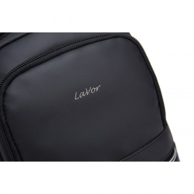 Lavor 712 Δερμάτινη Ανδρική Τσάντα Ώμου / Χιαστί σε Μαύρο χρώμα