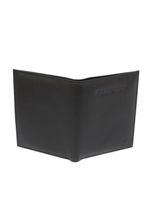 Lavor 1-3311 Δερμάτινη Θήκη Διαβατηρίου/ Εγγράφων Ταξιδίου Μαύρη