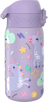 Ion8 Παιδικό Παγούρι Θερμός Μονόκερος Ανοξείδωτο με Καλαμάκι Μωβ 400ml I8SS400PVUNI