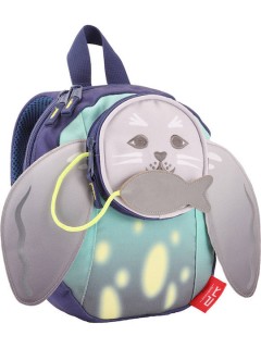Bodypack Sea Lion Σχολική Τσάντα Πλάτης Νηπιαγωγείου Γκρι