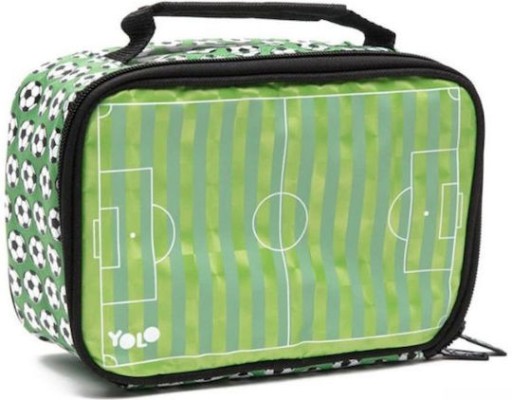 Yolo Football Σχολικό Ισοθερμικό Τσαντάκι Φαγητού Χειρός Πράσινο Ποδόσφαιρο 14x8x22εκ.