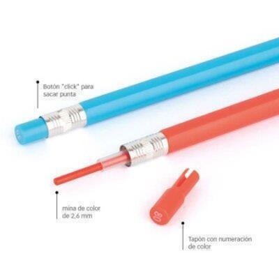 Apli Color Click Ξυλομπογιές Σετ 12 χρώματα