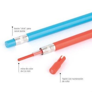 Apli Color Click Ξυλομπογιές Σετ 12 χρώματα