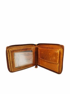 Lavor 1-3416 Δερμάτινο Ανδρικό Πορτοφόλι με RFID Κονιάκ