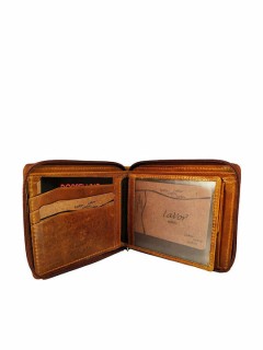 Lavor 1-3416 Δερμάτινο Ανδρικό Πορτοφόλι με RFID Κονιάκ