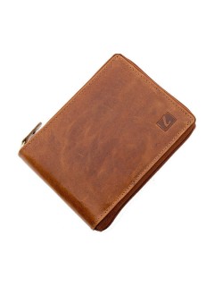 Lavor 1-3416 Δερμάτινο Ανδρικό Πορτοφόλι με RFID Κονιάκ