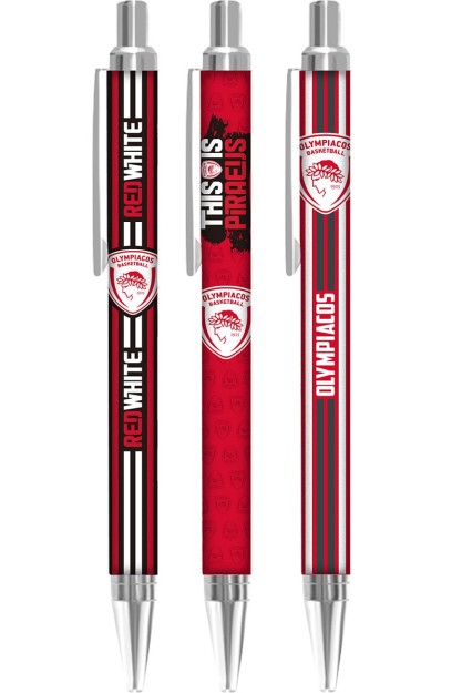 Στυλό - Ολυμπιακός Μπάσκετ 4 (3 σχέδια)
