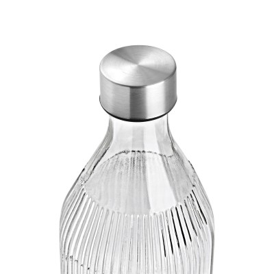 ΜΠΟΥΚΑΛΙ ΓΥΑΛΙΝΟ 1000ml ΜΕ ΑΝΟΞΕΙΔΩΤΟ ΚΑΠΑΚΙ