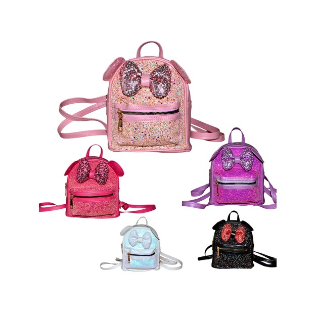 Τσαντάκι Πλάτης για Κορίτσι με Αυτάκια και Φιόγκο 16508