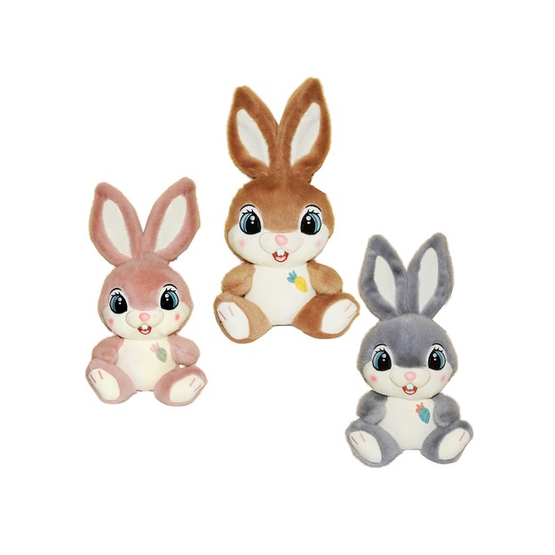 Λούτρινο Λαγός 38cm Γκρι 16334