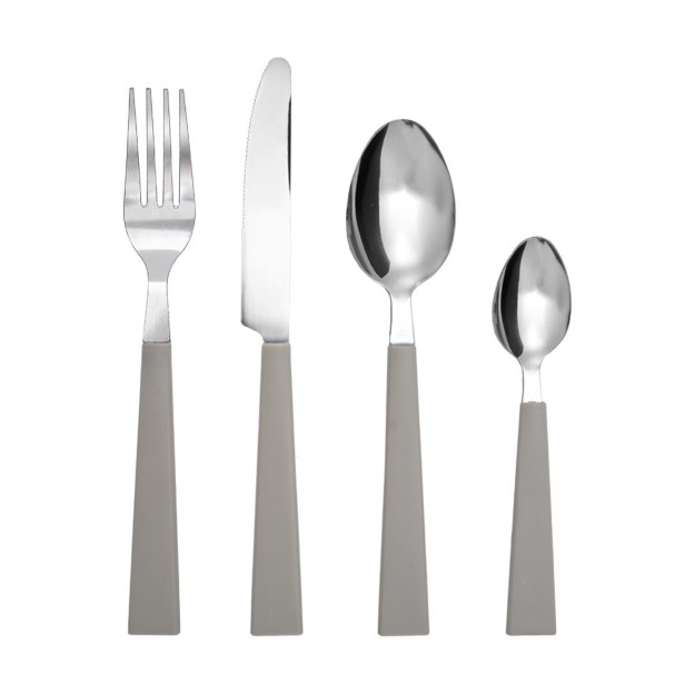 ΣΕΤ ΜΑΧΑΙΡΟΠΙΡΟΥΝΑ ΑΝΟΞΕΙΔΩΤΟ ΑΤΣΑΛΙ ΜΕ ΜΠΕΖ ΛΑΒΗ 18/0 16 ΤΕΜ.