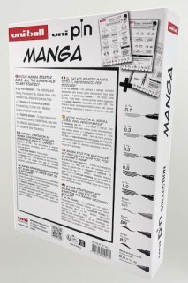 Uni-Ball Pin Μαρκαδόροι Σχεδίου 0.1-0.3-0.5-0.8-1.0-3 Brushes-1 Mechanical Pencil Σετ 8 τεμαχίων