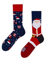 Many Mornings Santa Claus Χριστουγεννιάτικες Κάλτσες Πολύχρωμες