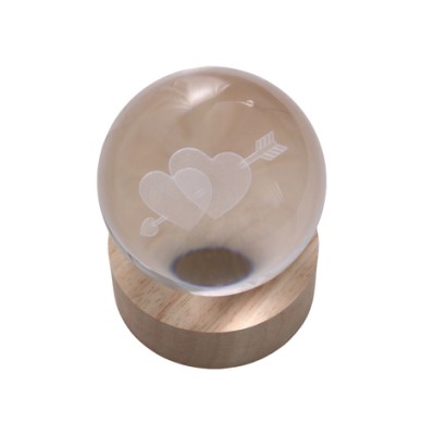 Φωτιστικό Σφαίρα με Σχέδιο Καρδιά