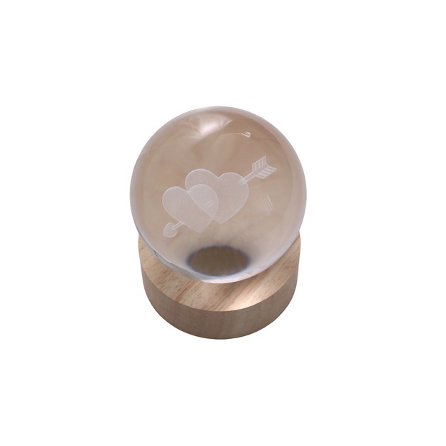 Φωτιστικό Σφαίρα με Σχέδιο Καρδιά