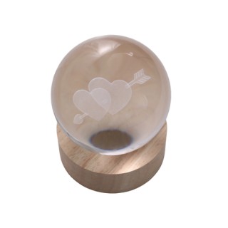 Φωτιστικό Σφαίρα με Σχέδιο Καρδιά