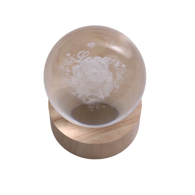 Φωτιστικό Σφαίρα με Σχέδιο Τριαντάφυλλο