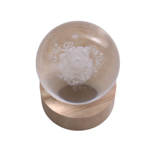 Φωτιστικό Σφαίρα με Σχέδιο Τριαντάφυλλο